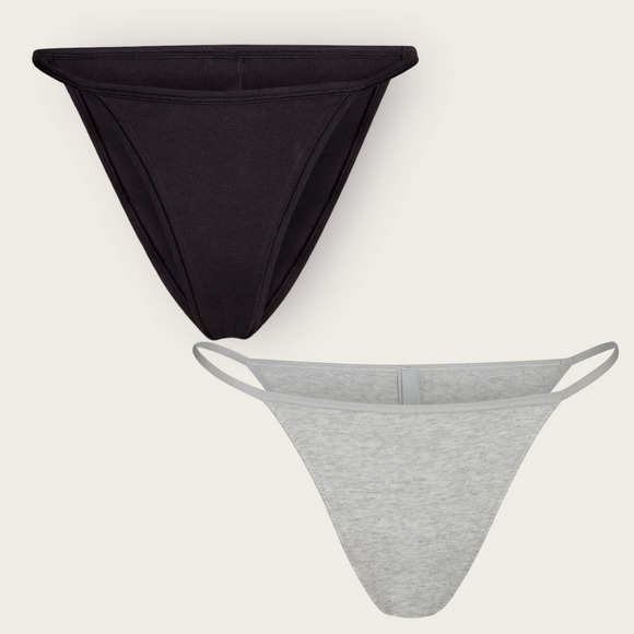 SKIMS Intimates & Sleepwear Skims Cotton Jersey String Bikini Pack